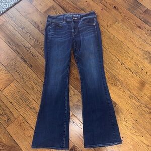 American Eagle Outfitters Women’s Dark Wash Kick Boot Jeans Size 8